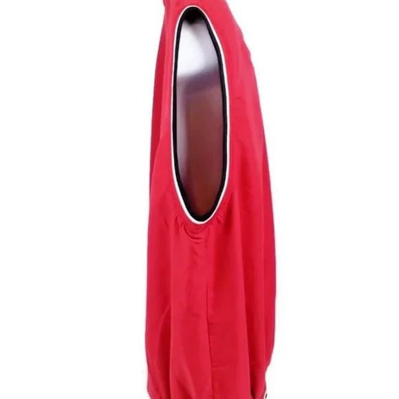 Colosseum Athletics Oklahoma Sooners OU Red Pullover Golf Wind Vest Mens L